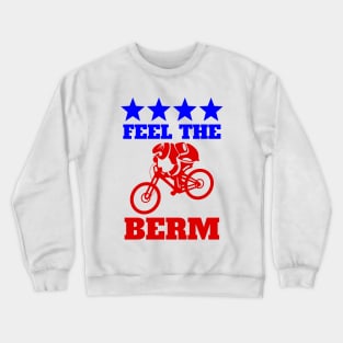 Bernie Sander Mountain Bike Crewneck Sweatshirt